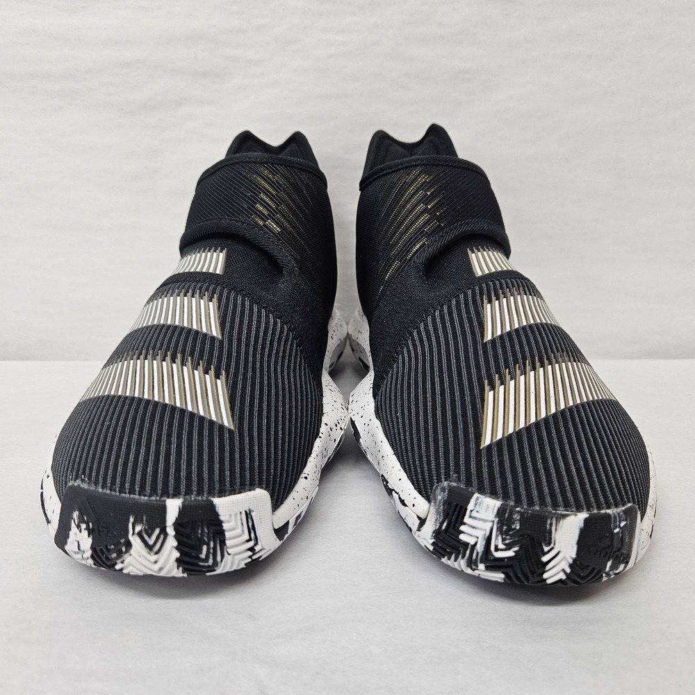 Adidas Harden B/E 3 J Basketball Shoes EH1986 Black White Gold Kids Size 5 - Picture 5 of 11
